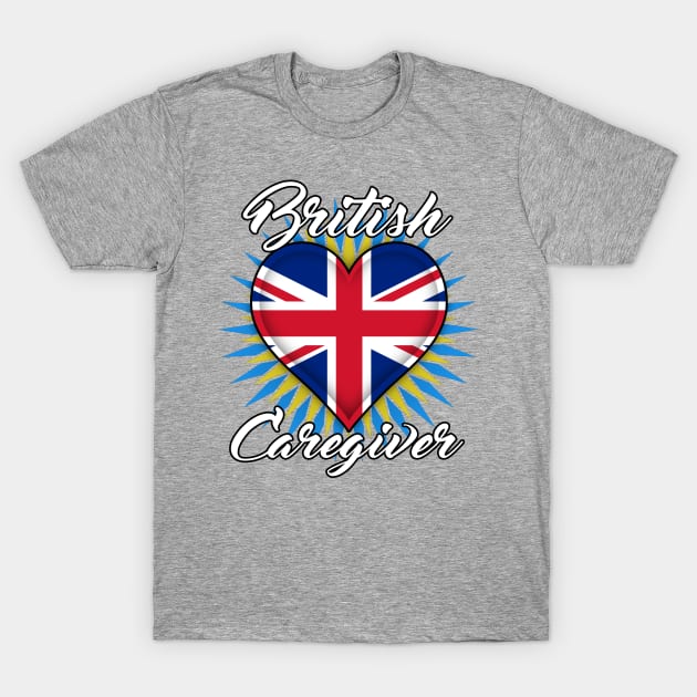 British Caregiver (white font) T-Shirt by WCN Store